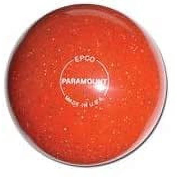 BuyBocceBalls New Listing - (4 7/8 inch- 3lbs. 12 oz.) EPCO Duckpin Bowling Ball - Single - Speckled House Ball - Orange