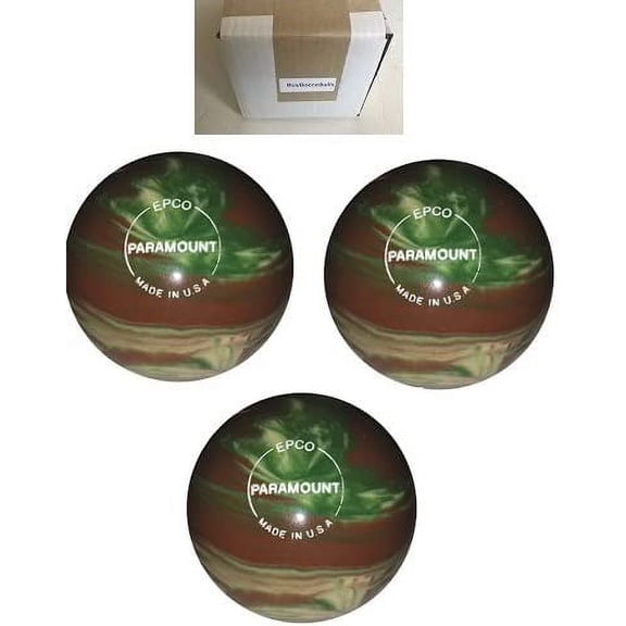 BuyBocceBalls New Listing - (4 7/8 inch- 3lbs. 8 oz.) Pack of 3 EPCO Duckpin Bowling Balls - Marbleized - Camouflage