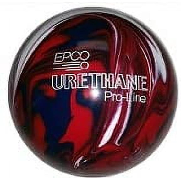 BuyBocceBalls New Listing - (5 inch- 3lbs. 10 oz.) EPCO Duckpin Bowling Ball - Single - Urethane - Dark Red, Royal & White