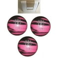 thumbnail image 1 of BuyBocceBalls New Listing (5 inch- 3lbs. 10oz.) - 3 Balls - EPCO Duckpin Bowling Ball - Cobra Pro Rubber - Pink & Black, 1 of 1