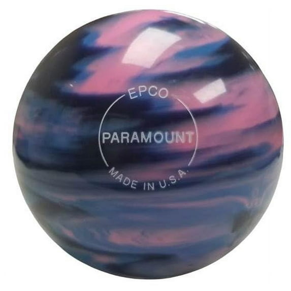 BuyBocceBalls New Listing - (5 inch- 3lbs. 12 oz.) EPCO Duckpin Bowling Ball Single - Marbleized - Navy, Light Blue & Pink