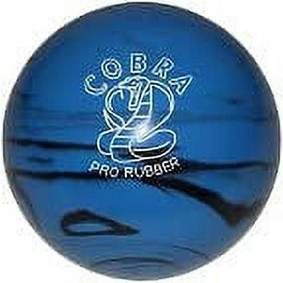 BuyBocceBalls New Listing - EPCO Candlepin Bowling Ball- Single - Cobra Pro Rubber - Blue & Black (4 1/2 inch- 2lbs. 6oz.)
