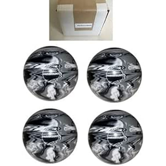 BuyBocceBalls New Listing - Pack of 4 EPCO Candlepin Bowling Balls - Marbleized - Black, White & Grey (4 1/2 inch- 2lbs. 6oz.)