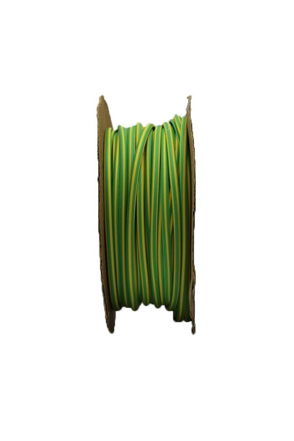 1/4" 2:1 Polyolefin Heat shrink Tubing (50ft/spool) - Yellow/Green