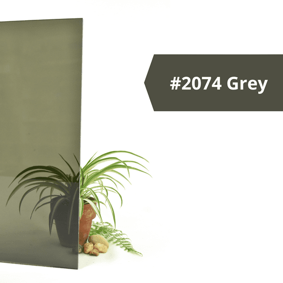 BuyPlastic 2074 Gray Transparent Colored Acrylic Plexiglass Sheet 3/16" x 12" x 24", Plastic Plexi Glass for Crafts, Art, and More