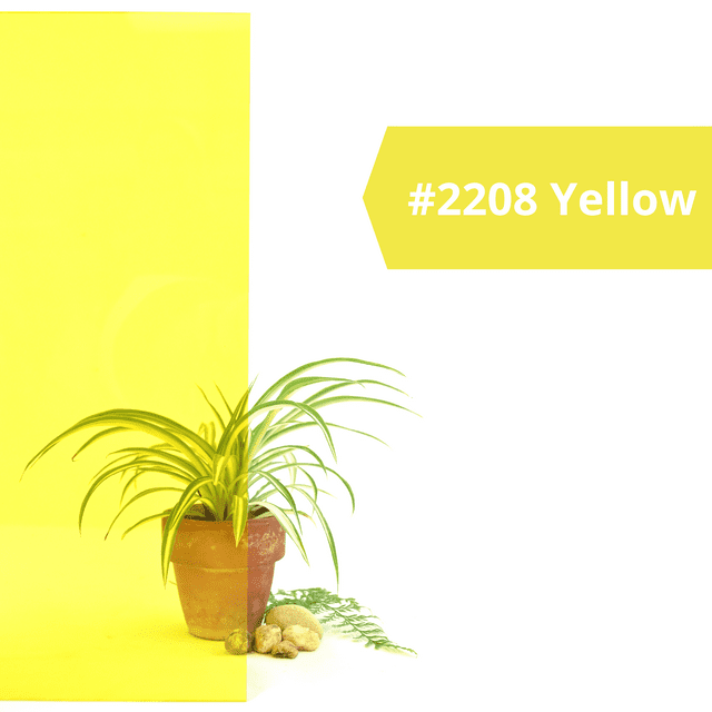 BuyPlastic 2208 Yellow Transparent Colored Acrylic Plexiglass Sheet 1/4