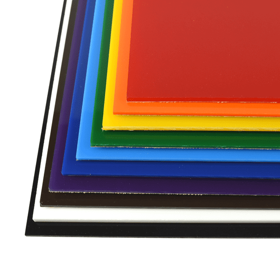 BuyPlastic 7328 White Solid Colored Acrylic Plexiglass Sheet , Choose Size and Thickness, 1/8" x 12" x 12", Plastic Plexi Glass for Crafts, Art, and More