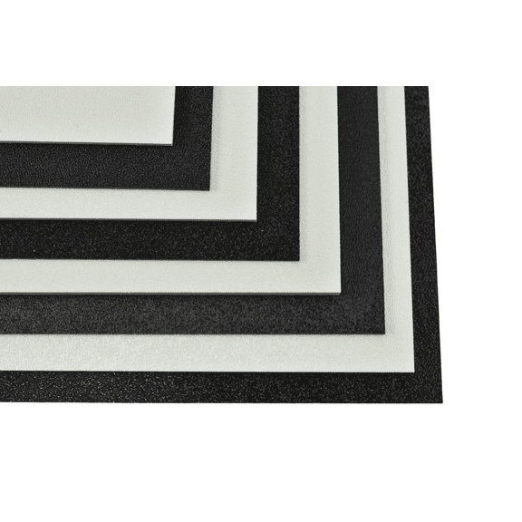 BuyPlastic Black ABS (Haircell Texture) Plastic Sheet 1/16" x 12" x 12"