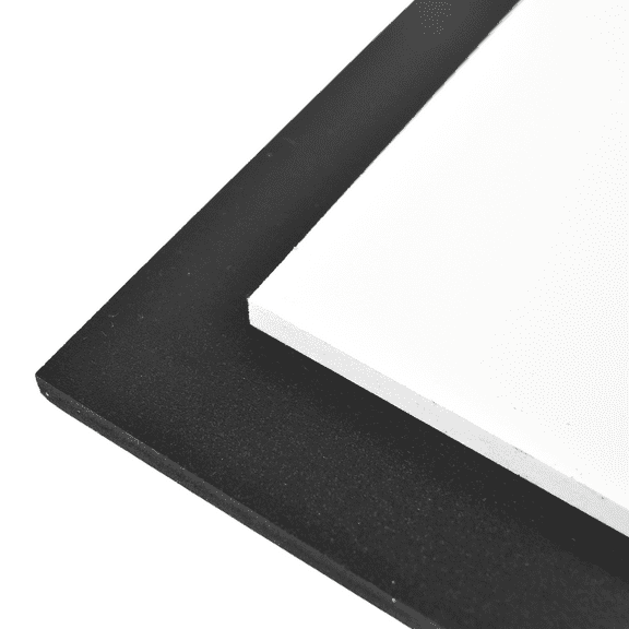 BuyPlastic Black Expanded PVC Plastic Sheet 3mm (1/8") x 12" x 12" , Polyvinyl Chloride Foam Board