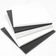 BuyPlastic Black HDPE StarBoard AS, Anti Skid Marine Grade Plastic Sheet 1/2 x 12 x 12 , Diamond Pattern High Density Polyethylene Panel