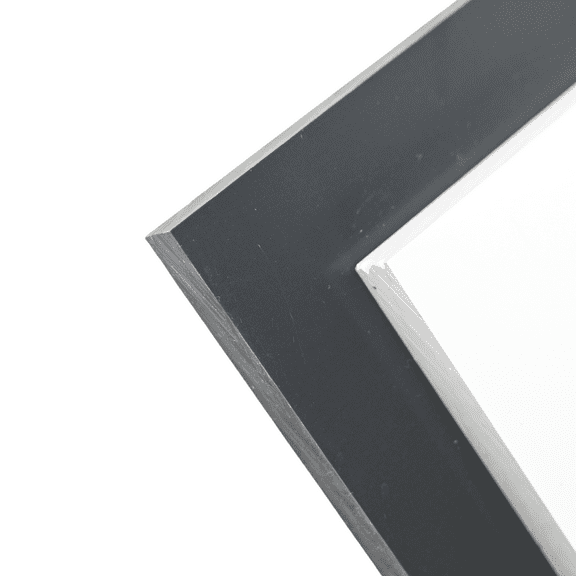 BuyPlastic Dark Gray PVC Chemical Resistant Plastic Sheet 1/16" x 12" x 12" , Polyvinyl Chloride Board