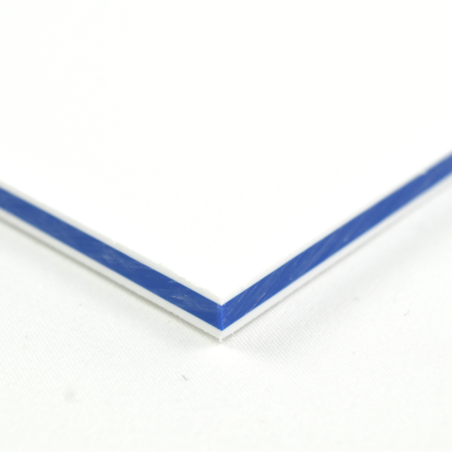 White Colorcore BuyPlastic King ColorCore Plastic Sheet 1/2