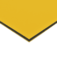 thumbnail image 1 of BuyPlastic King ColorCore Plastic Sheet 1/4" x 12" x 48" Yellow-Black-Yellow Color Core , HDPE Board, High Density Polyethylene Panel, 1 of 3
