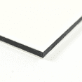 thumbnail image 1 of BuyPlastic King ColorCore Plastic Sheet 1/4" x 24" x 36" Arctic White-Black-Artic White Color Core , HDPE Board, High Density Polyethylene Panel, 1 of 3