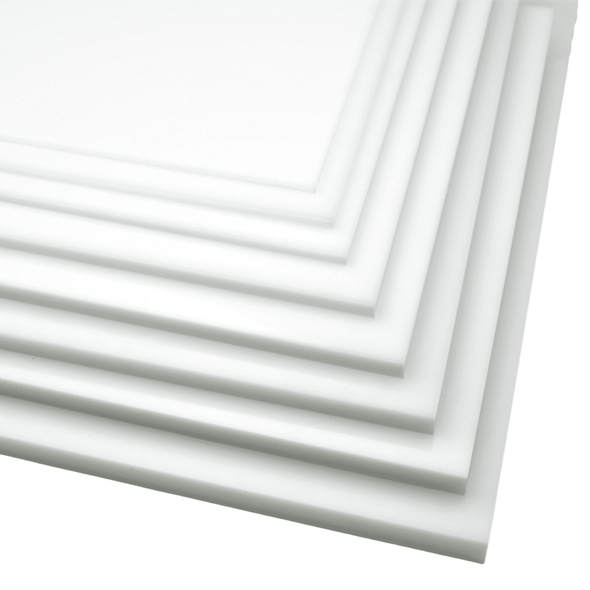 3/8" Thick White HDPE Marine Board Sheet | 24x24 Textured Polyethylene Plastic - View #2