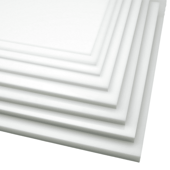 BuyPlastic Natural White HDPE Plastic Sheet 3/4" x 24" x 24"