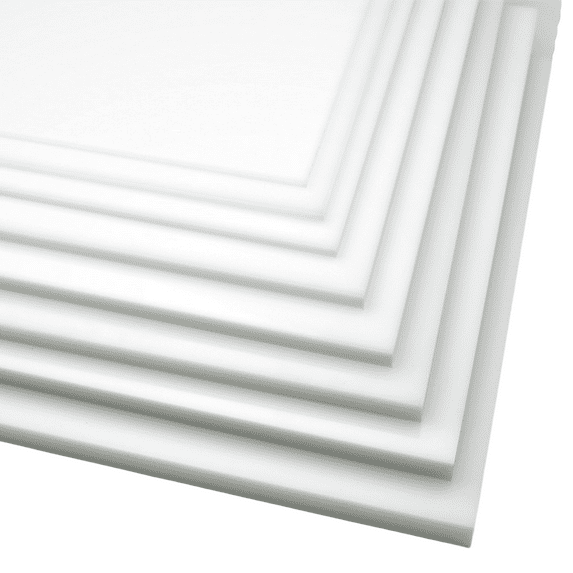 BuyPlastic Natural White HDPE Plastic Sheet 3/4" x 24" x 48", High Density Polyethylene Board