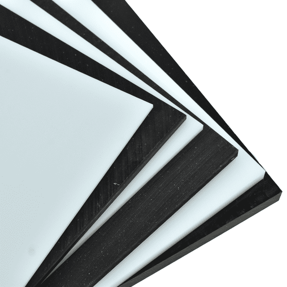 BuyPlastic Repro Black UHMW Polyethylene Plastic Sheet 1" x 6" x 6", Ultra High Molecular Weight Polyethylene Board
