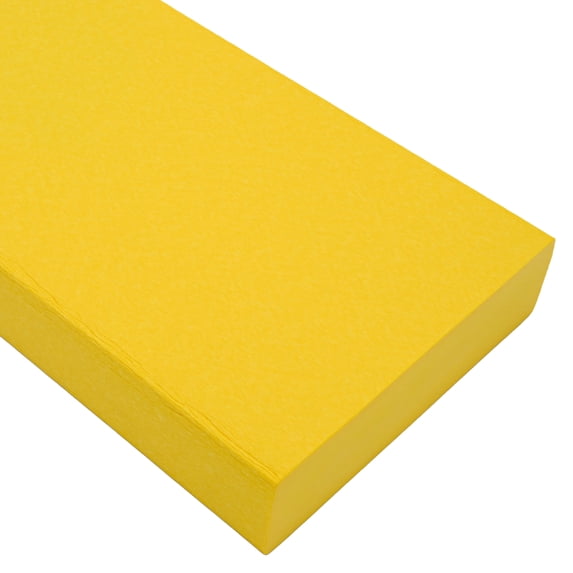 BuyPlastic Tangent Poly Lumber - Lemon Yellow, 2x6 (1.5" x 5.5"), 72" Length - HDPE Plastic Board for Outdoor Furnature and More