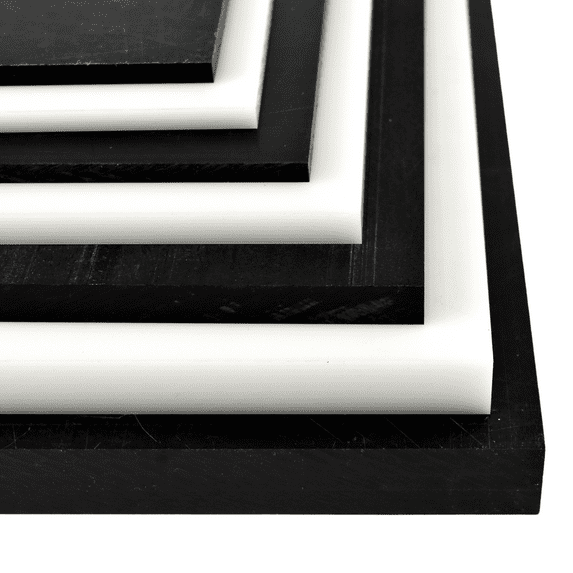 BuyPlastic White Delrin / Acetal Copolymer Plastic Sheet 4" x 6" x 12"