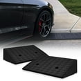 thumbnail image 1 of BuySphere 2pcs 4.5" Rise Threshold Ramp Heavy Duty Loading Driveway Ramp Rubber Curb Ramp 19.5 in L x 12 in W x 4.5 in H for Cars, Warehouse, Wheelchair, Motorcycles, 1 of 10