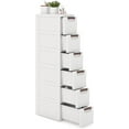 thumbnail image 1 of BuySphere 6-Drawer Narrow Storage Cabinet, Slim Rolling Cart, Mobile Plastic Cart Container with Pull Handles, Built-in Wheels, for Living Room, Kitchen, Bathroom, Office (7.5"x16.5"x43" (6 Drawer)), 1 of 9