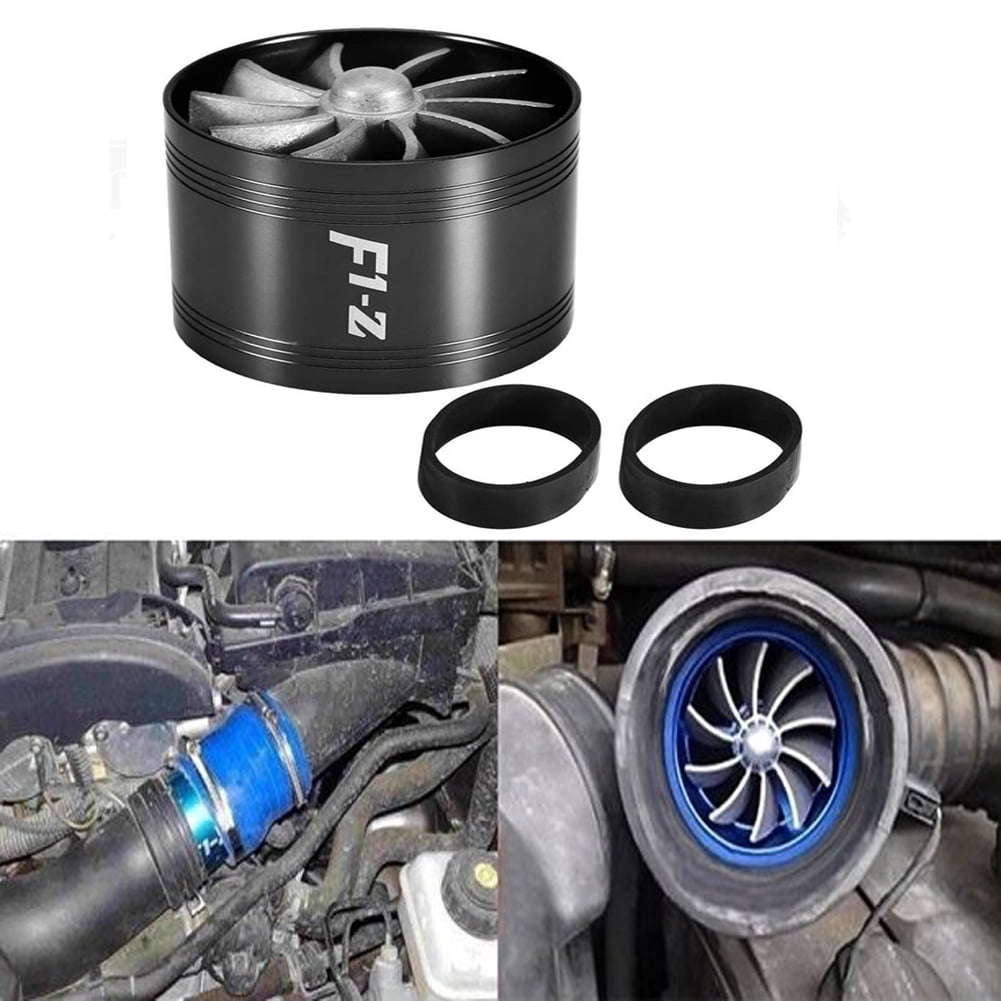 BuyWeek Black Air Intake Turbonator, Car Air Intake Turbonator Single Fan  Turbine Super Charger Gas Fuel Saver Turbo Intake Turbo Fan intake turbo fan  