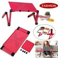 BuyWeek Multifunctional Red Laptop Desk Adjustable Laptop Stand