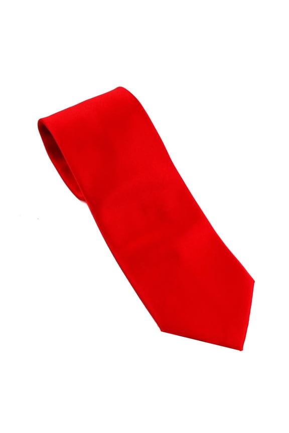- Mens Solid Neck Tie - Red