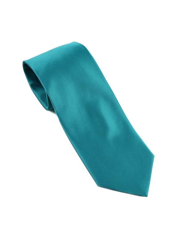 - Mens Solid Neck Tie - Teal