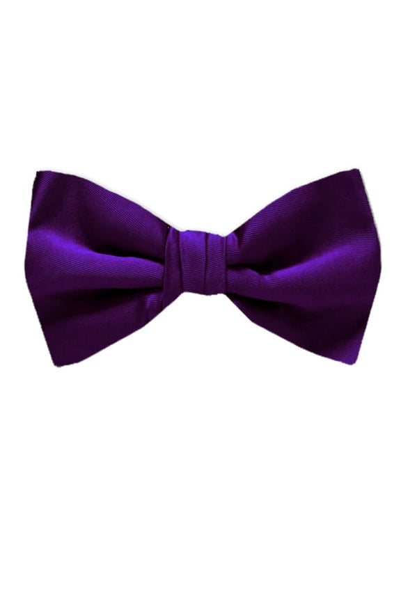 - PBT-ADF-6 - Men's Pre-tied Formal Tuxedo Solid Color Bow Tie Purple