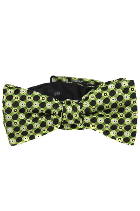 - PBTZ-105 - Pre Tied Bow Tie Green Black
