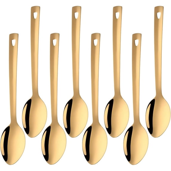 Buyer Star 8-Piece Large Serving Spoons for Buffet, 13 Inch Stainless ...