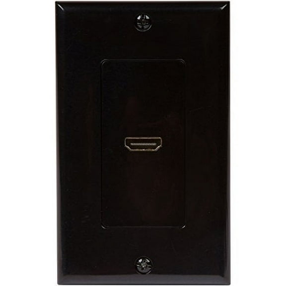 Buyer's Point HDMI Wall Plate w/6-inch Pigtail Built-in Flexible Hi-Speed HDMI Cable w/Ethernet