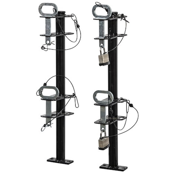 Buyers LT18 Steel Lockable Landscaping Trailer Weed Eater Trimmer Rack w/ Locks