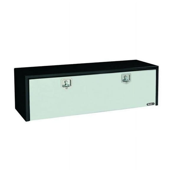 Buyers Products 1702715, 18x18x60" Black Steel Truck Box w/ Stainless Door