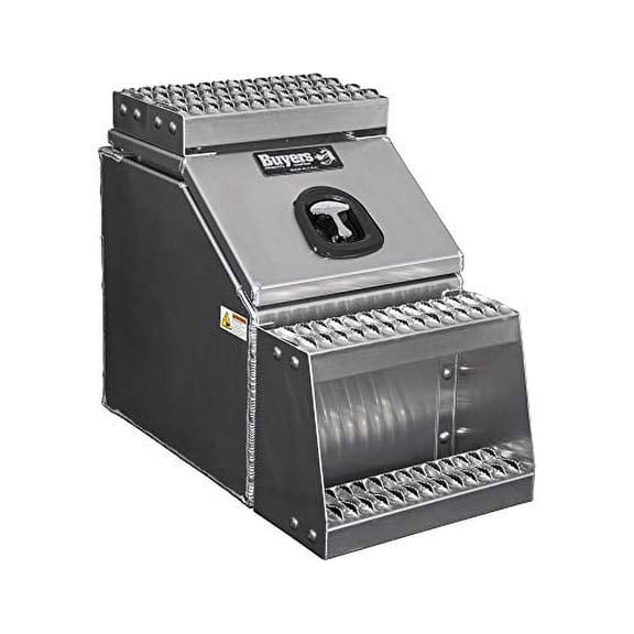 Buyers Products 1705285, 16" Heavy Duty Smooth Aluminum Step Box For Semi Trucks