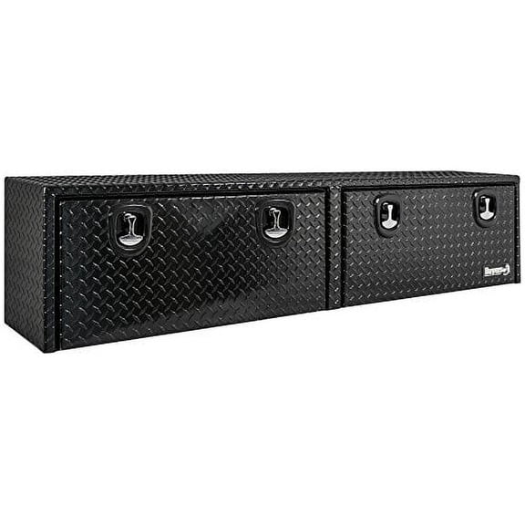 Buyers Products 1721561 Black Diamond Tread Aluminum Topsider Truck Box W/