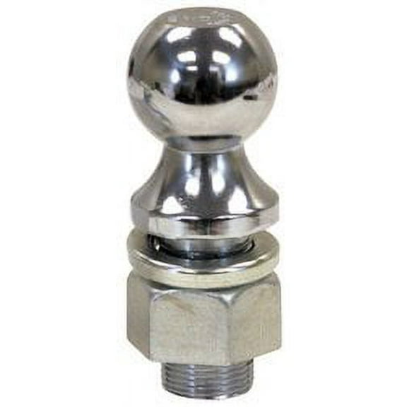 Buyers Products 1802148 Chrome 2" x 1.25" x 2.25" Towing Ball - Capacity 7500 lbs