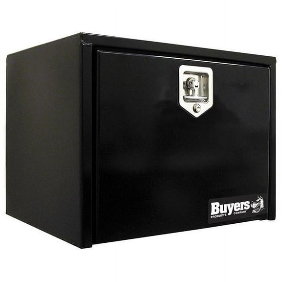 Buyers Products  24 x 18 x 18 in. Underbody Toolbox with T-Handle, Black Steel
