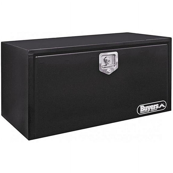 Buyers Products 36 x 18 x 18 in. Underbody Toolbox with T-Handle, Black Steel