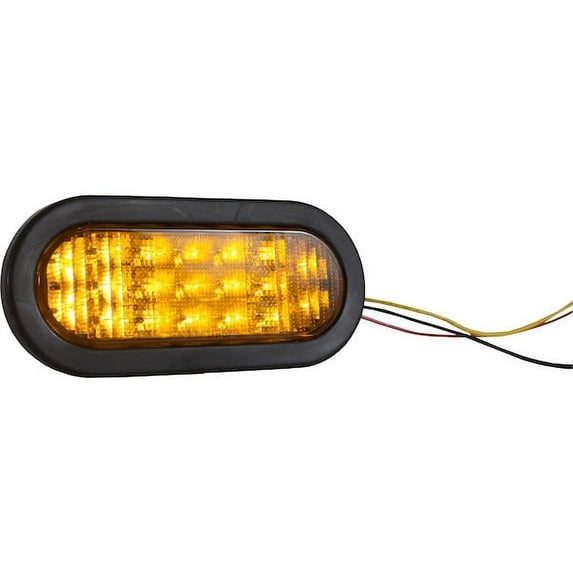Buyers Products 6 Inch Ultra Bright Quad Flash Oval LED Recessed Strobe Light