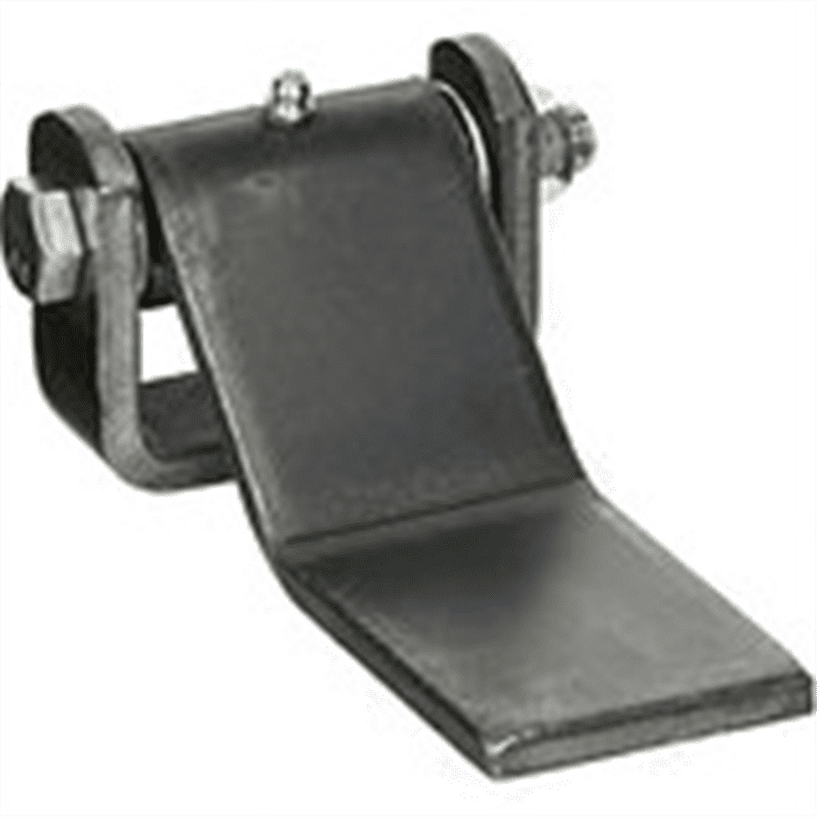 Heavy-Duty Black Steel Gate Hinge with Zinc Washer