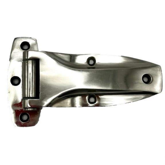 Left Cargo Trailer Flush Hinge with 1/4 Inch Pin - 3.28 x 5.59 Inch-Cast Zinc