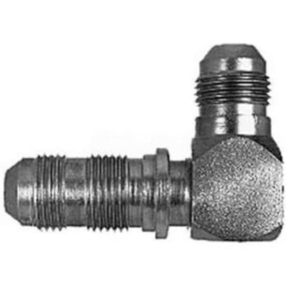 Buyers Products B919107 Bulkhead Union Elbow - H5525X6 - 0.375 in. Tube O.D. - Pack of 15