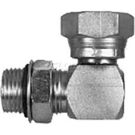 Buyers Products B919565 Male Straight Thread to Female Pipe Swivel 90 deg Elbow - H9515X6X6 - 0.562-18 - 0.375-18 in. NPSM Nut - Pack of 13