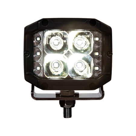 Buyers Products 1492197 Ultra Bright Wide Angle 4 Inch by 3 Inch Rectangular LED Clear Spot-Flood Combination Light