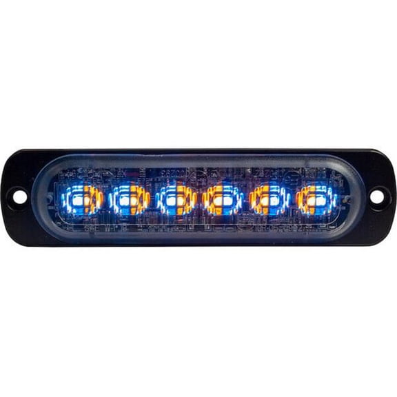 Buyers Products BUY8892108 Dual Color Thin 4.5 in. Wide LED Strobe Light, Amber & Blue