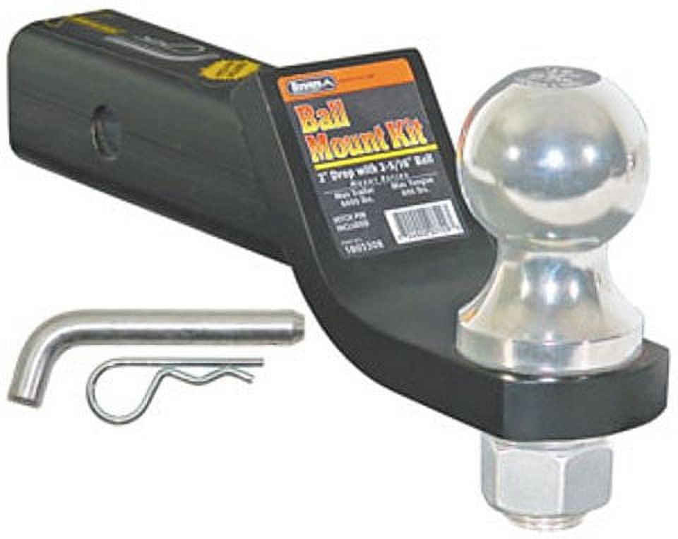 Buyers Products 3 Inch Forged Ball Mount – 8 Inch Drop, 21,000 Lb GTWR – Heavy Duty Trailer Hitch For 3" Receiver