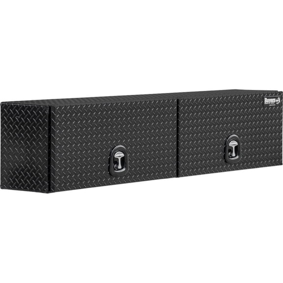 Buyers Products Company Truck Box 18X16X90 Gloss Black Diamond Tread Aluminum Topsider